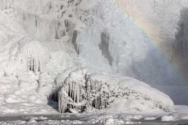 Skogafoss winter IJsland