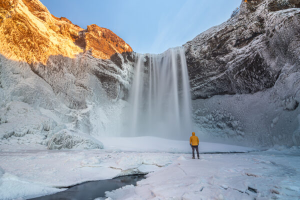 Skogafoss Iceland winter