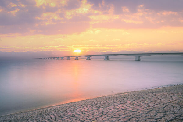 The Zeeland Bridge, lokally known as Zeelandbrug is with 5022 metres the longest bridge in the Netherlands, It was built between 1963 and 1965.