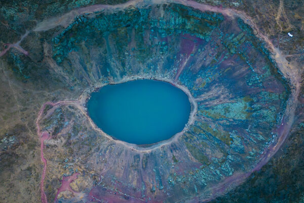 Drone foto's Kerið Crater IJsland-2