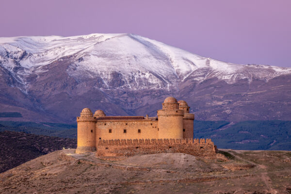 Zonsopkomst Kasteel van Calahorra, Andalusie
